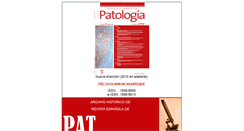 Desktop Screenshot of patologia.es